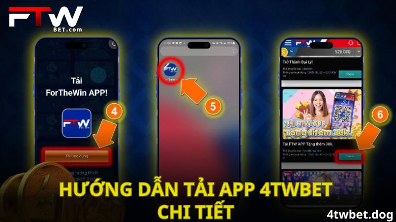 Hướng dẫn tải app 4TWBET chi tiết